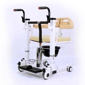 Patient Lifter Hydraulic Adjustable Commode Chair(Manual Lifting)